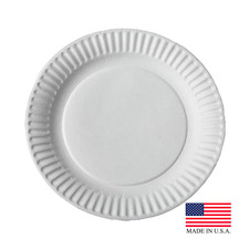 9" WHT PAPER PLATE 1200/CS12/100 UNCOATED