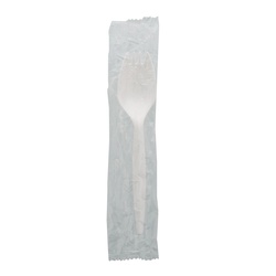 SPORK WRAPPED MW PP WHITE IMPACT  CPPMDSKIWW  1000//CASE