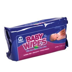 UNSCENTED BABY WIPES REFILL AMERCARE RPBWUR80  12/80'S