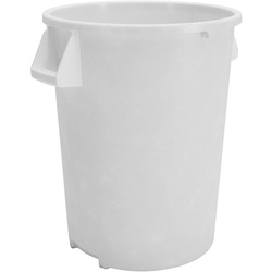 84103202 CARLISLE 32 GAL ROUND TRASH CAN WHITE 4/CS