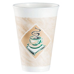 16OZ CAFE G FOAM CUP DART 16X16G  25/PKG 40PKG/CS