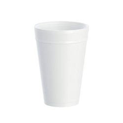 32TJ32 DART WHITE FOAM DRINK CUPS 20/25'S