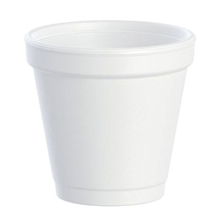 4OZ SMALL FOAM DRINK CUP DART 4J4  50/PKG  20PKG/CS