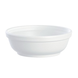 6OZ FOAM BOWL SQUAT WHITE 6B20/6BB20 20/50'S