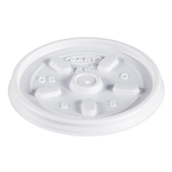 WHITE LID VENTED DART 6JL 100/PKG  10PKG/CS