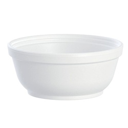 8OZ FOAM BOWL WHITE DART 8B20 20/50'S