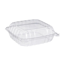 MED CLEAR HINGED LID CONTAINER DART C90PST1 125/PKG 2PKG/CS