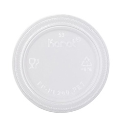 CLEAR PLASTIC SOUFFLE LID KARAT FP-PL200-PET / 75000642