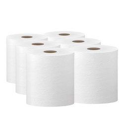 50606 KLEENEX HARD ROLL TOWEL WHITE 6/600/CS