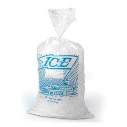 8X3X20 8LB STOCK PRINT ICE BAG ELKAY H11PMET .0012  1000/CS