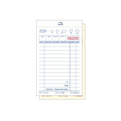 DUPLICATE GUEST CHECK  WHITE NCC 13LINE  100/CS