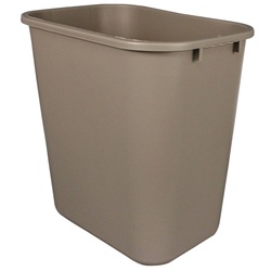 28 QUART WASTEBASKET BEIGE IMPACT  7702-15