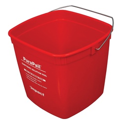 6 QT RED BUCKET PRTD SANITIZER IMPACT  #5506-6S  12/CASE