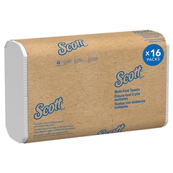 01804 KC SCOTT MFOLD TOWELS WHITE 16/250/CS