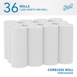 04007 SCOTT CORLESS BATH TISSUE 2PL 36/1000/CS