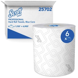 25702 KC SCOTT HARD ROLL TOWEL BLUE CORE 6/1150'/CS 