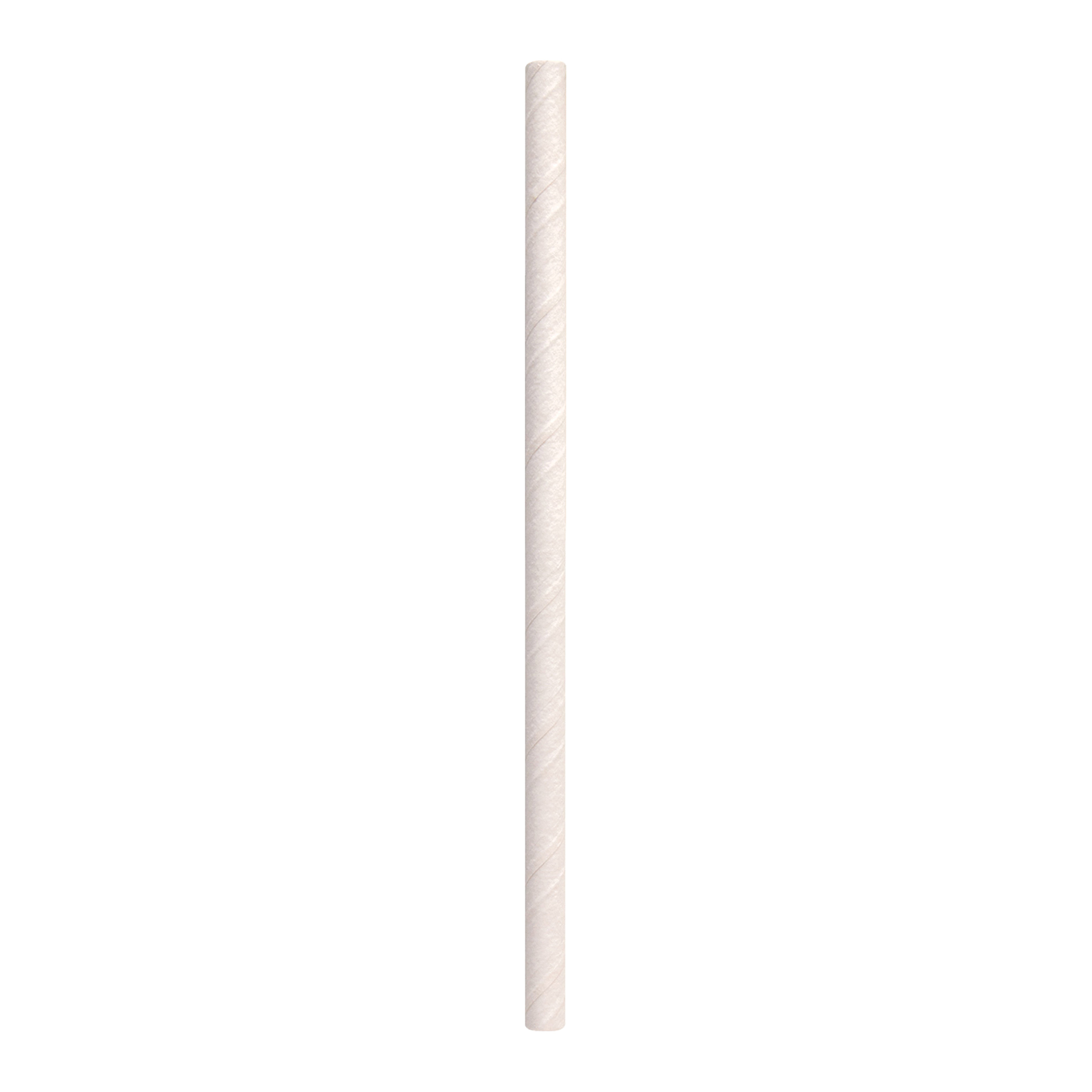 5.75" WHT PAPER JUMBO STRAW 7M8/875/CS UNWRAPPED MILK STRAW