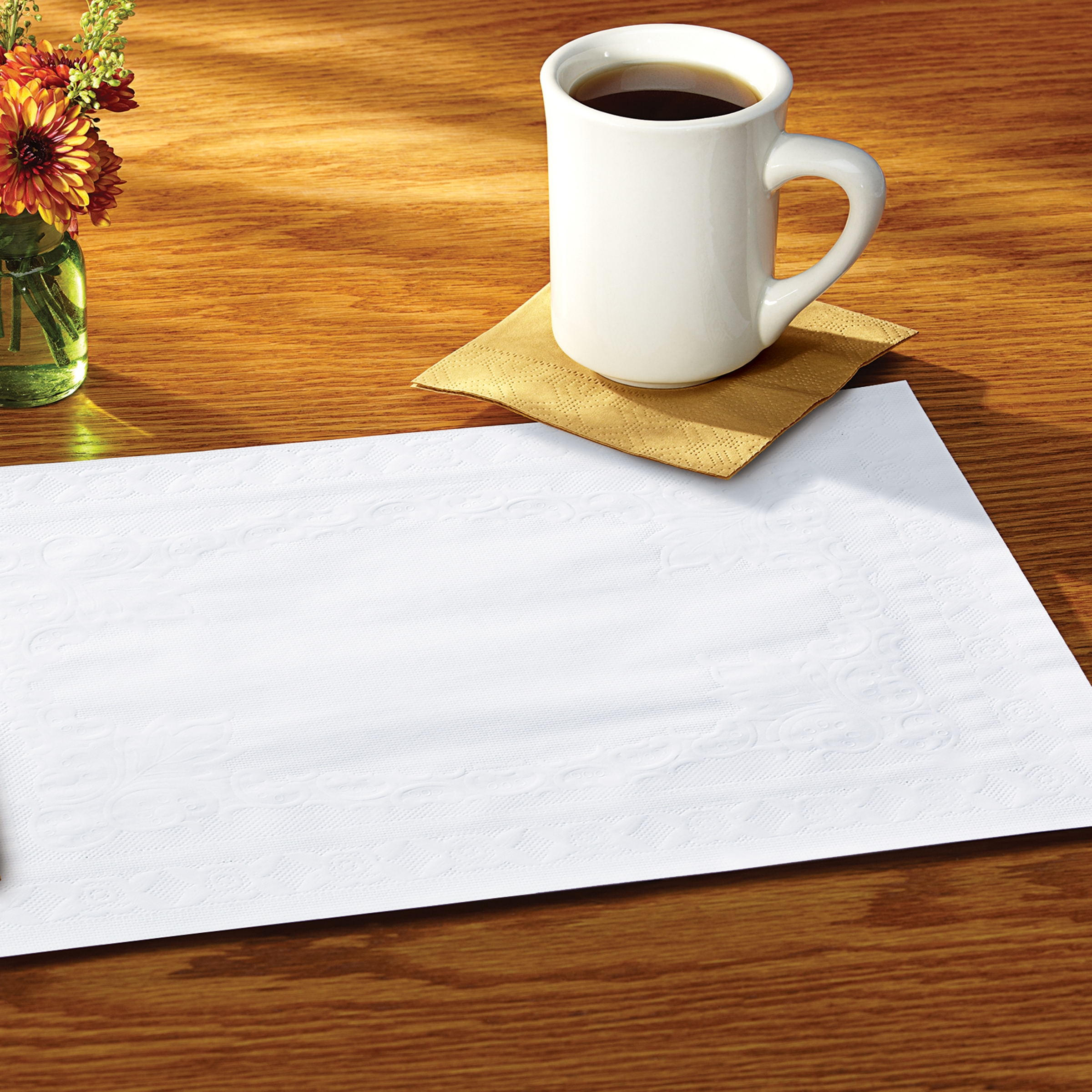 10X14 WHITE PLACEMATS 1M/CS 601SE1014
