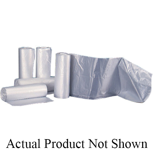 Inteplast High-Density Can Liners - 24x33 Inch 16 Gallon Trash Bags, 8 Micron Clear (50/Roll, 20 Rolls)