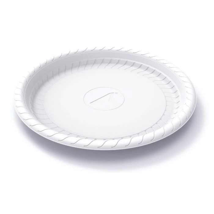 A46H 9" HH DISPOSABLE PLATE WHITE ROUND - 400/CS