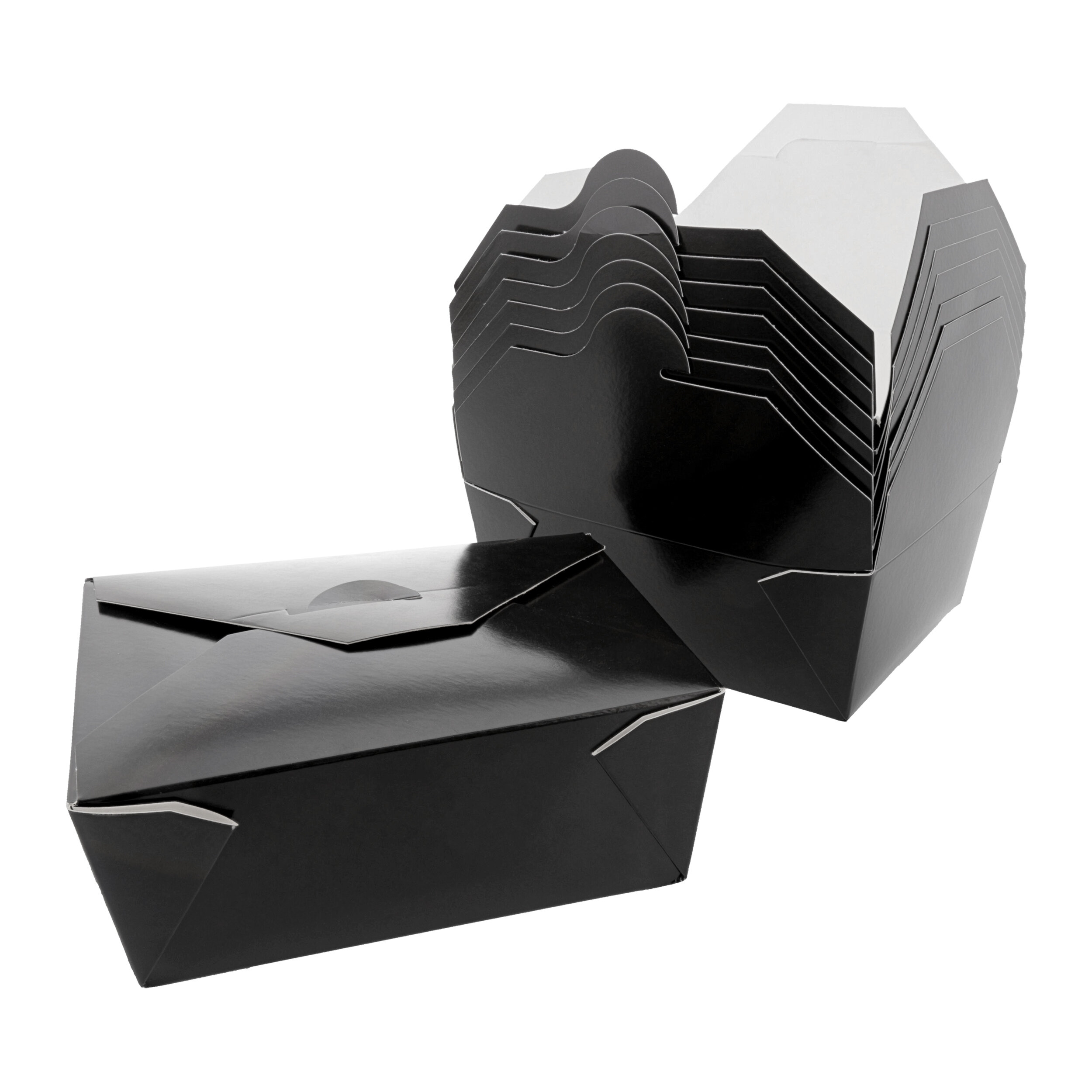 8LB Black TAKEOUT BOX 300/CS