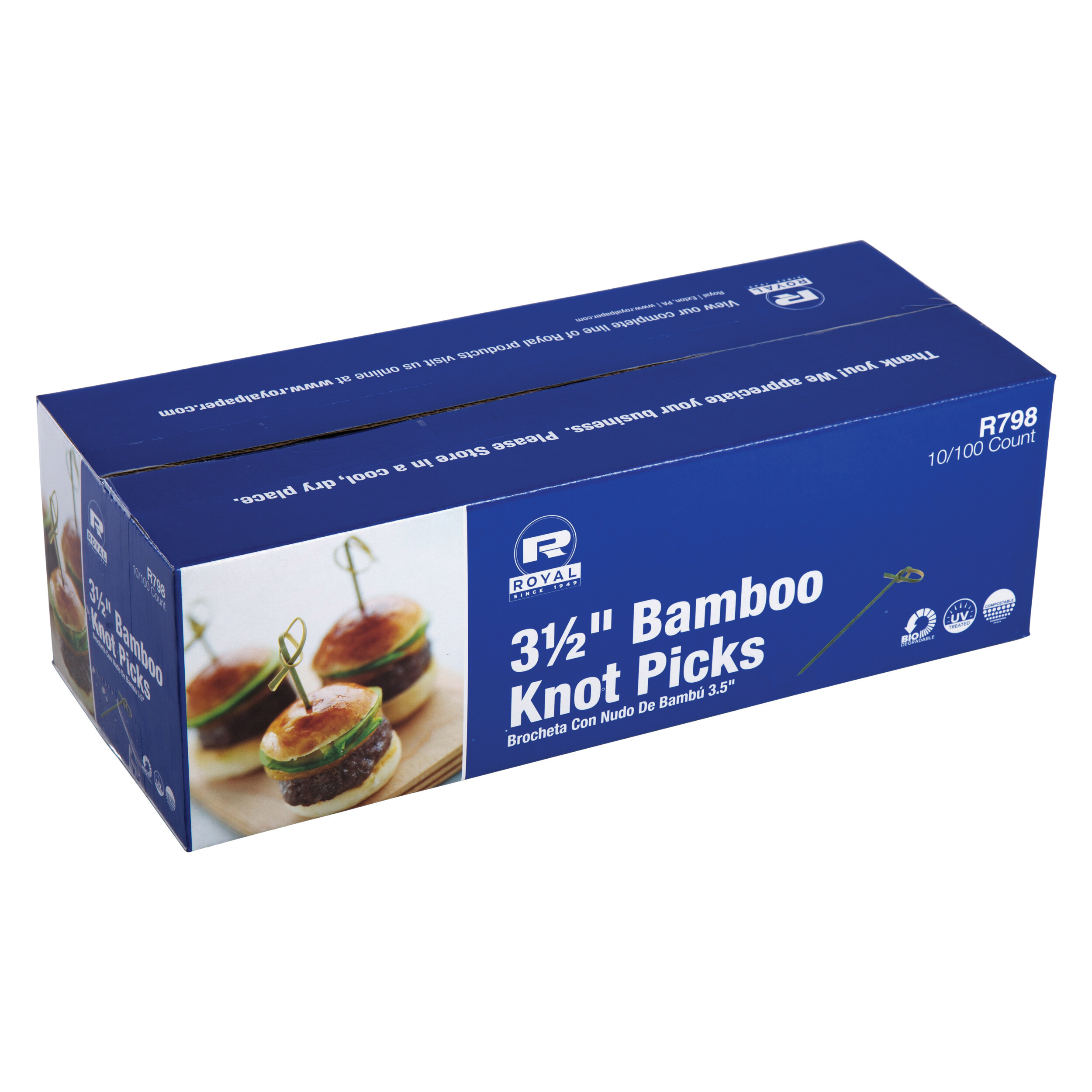 3.5" BAMBOO KNOT PICK 10/100R798