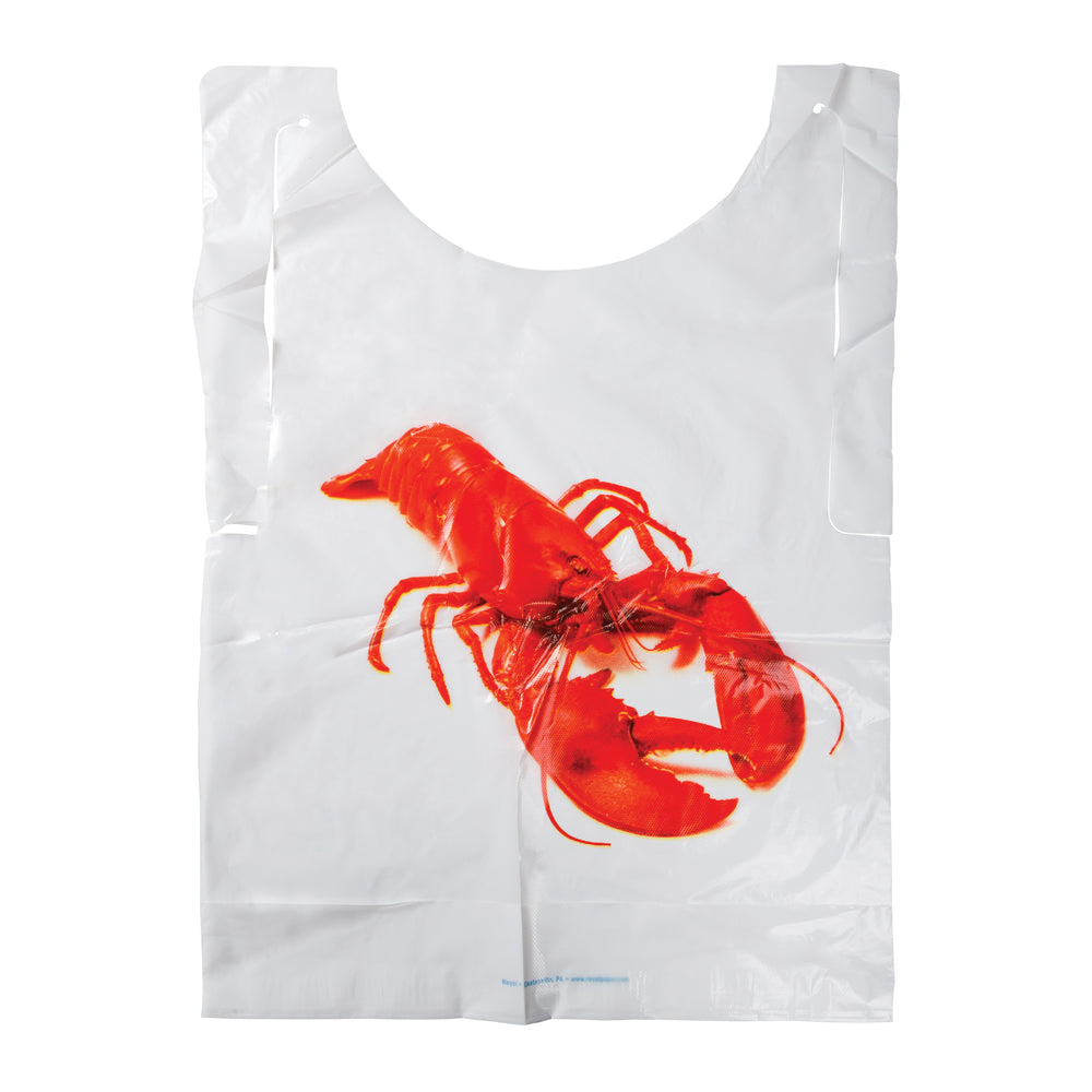 LOBSTER BIB 5BX/500/CSADULT POLY PB25