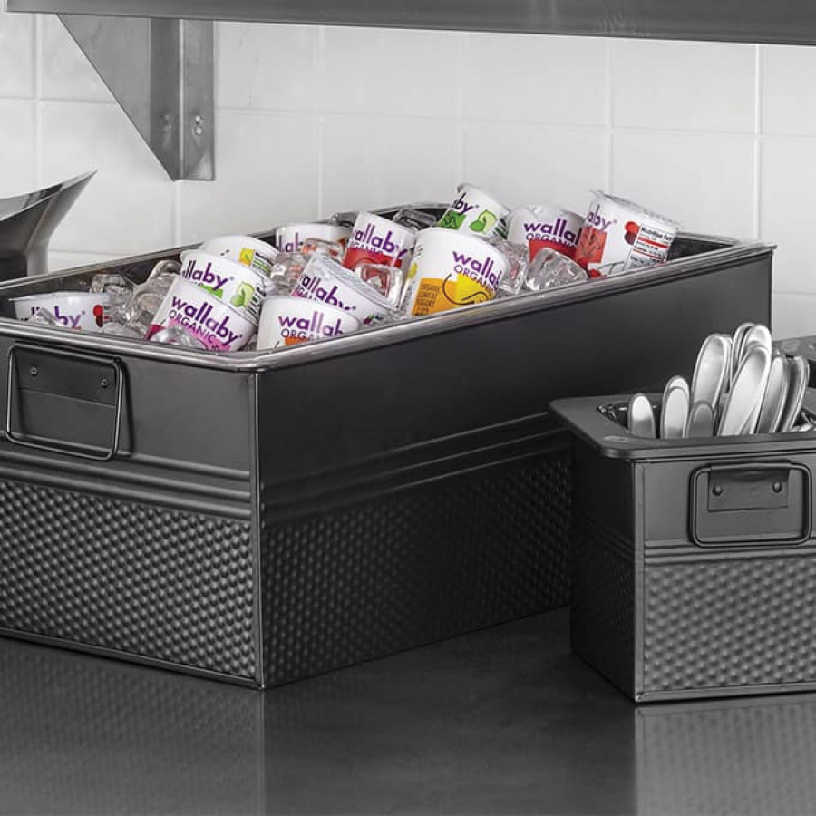 BEV820 BEVERAGE TUB BLACK 20-1/2X12-1/2X8 H