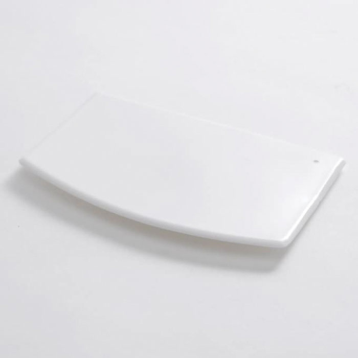 BS64 Bowl/Dough Scraper 3_3/4 x 5_5/8 - 1/4 hole hard plastic - EA