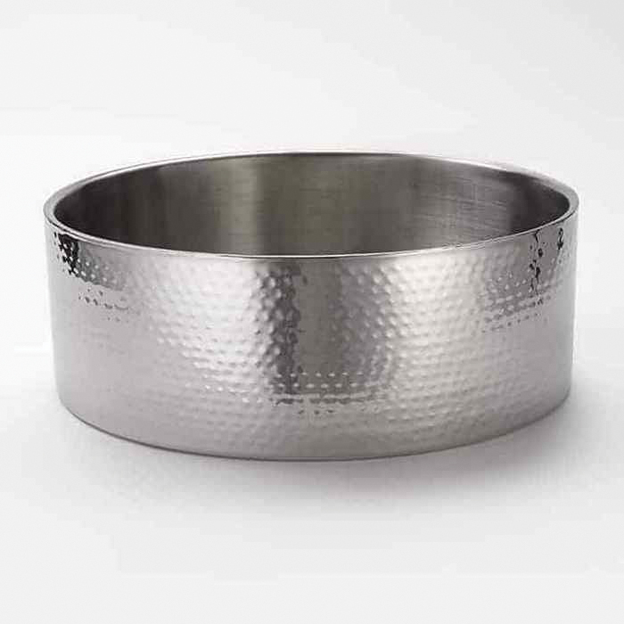 DWBH16 SERVING BOWL 512ozSS HAMMERED ROUND EA -