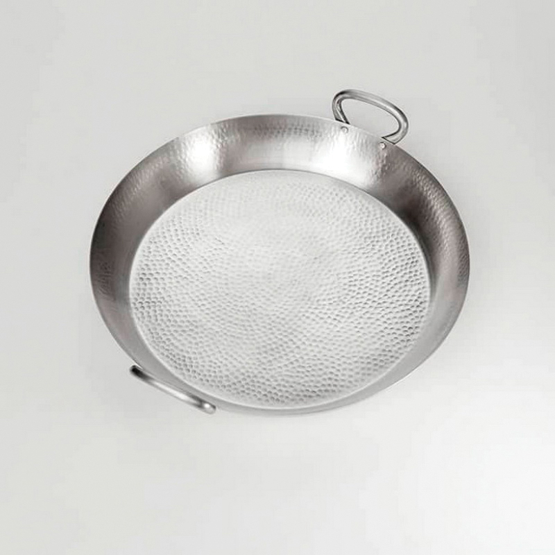 GP21 GRIDDLE PAELLA PAN 21.25"SS HAMMERED FINISH - EA