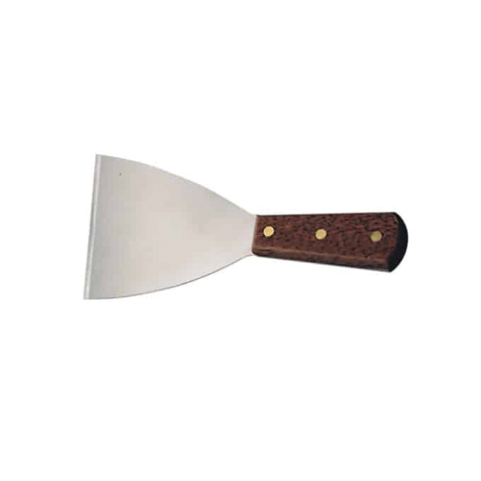 SSC19 GRILL SCRAPER 4" WIDE WOOD HANDLE - EA S/O