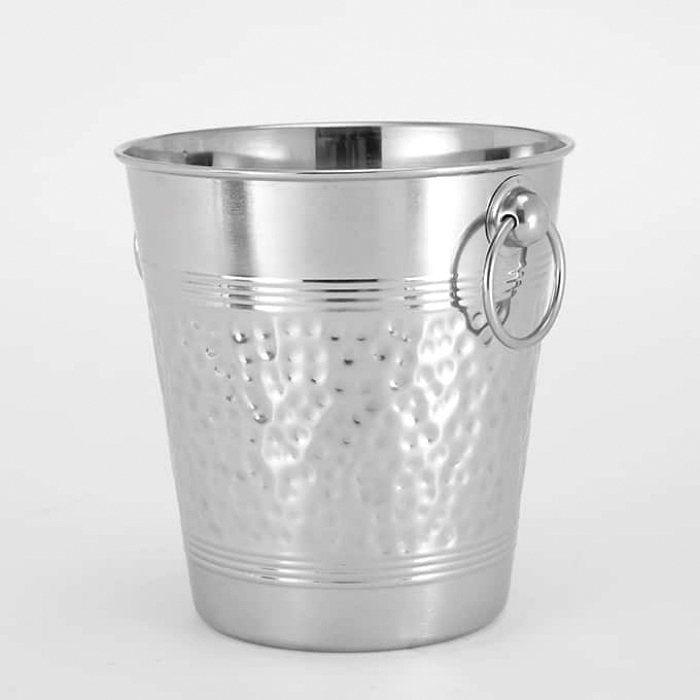 WB9 WINE BUCKET 5QT SS HAMMERED FINISH - EA