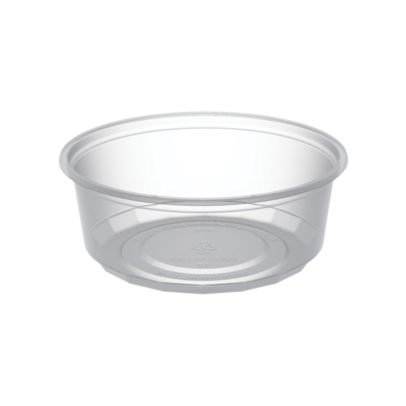 D08CR 8oz CLEAR DELI CONT 500/ MICROWAVEABLE