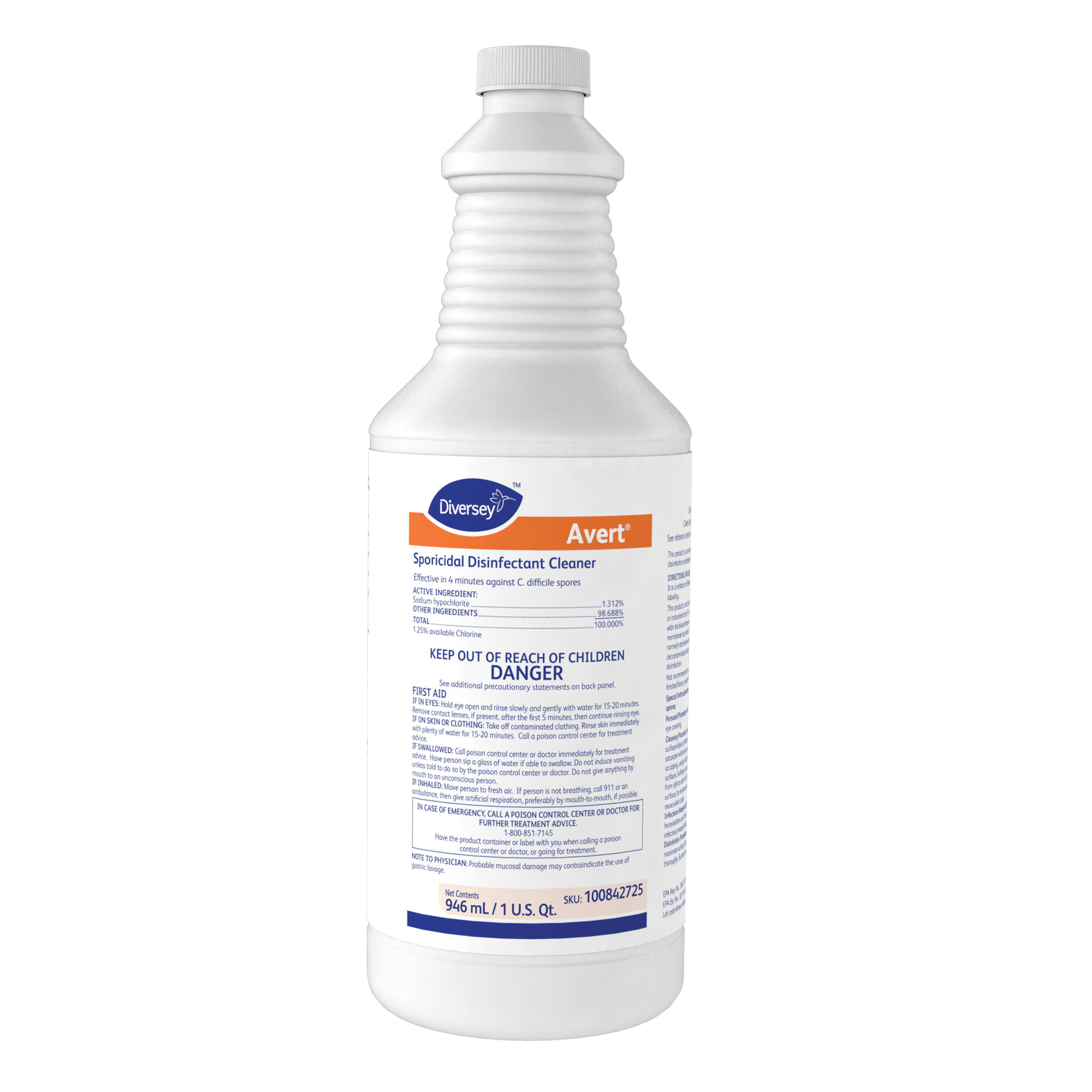 100842725 AVERT SPORICIDAL12/32OZ DISINFECTANT CLNR