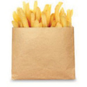 300046 KRAFT FRY BAG 1M/CS