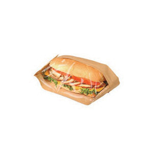 080 Kraft Sandwich Bag Dublview 500/CS 3-1/2X2-1/4X10-3/4