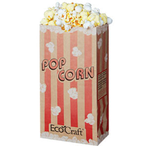 611 46OZ THEATER POPCORN BAG1M/CS ECO-CRAFT