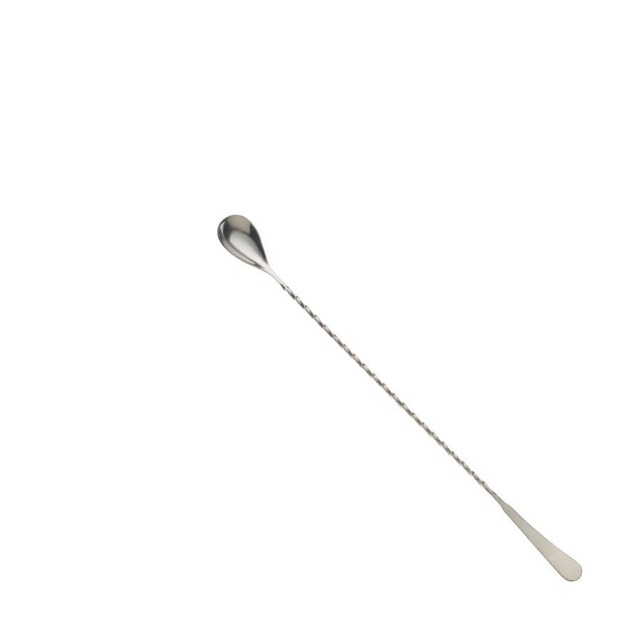 JAPANESE BAR SPOON 13-3/16 TWISTED STEM 18/8 SS - EA