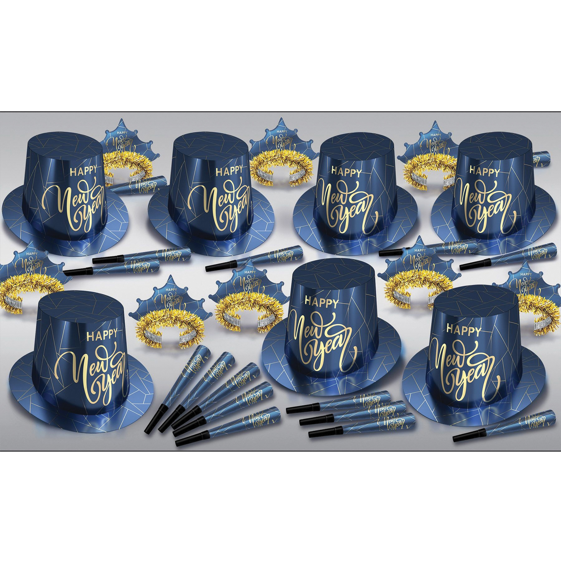 Midnight Blue New Year Asst Gold for 50