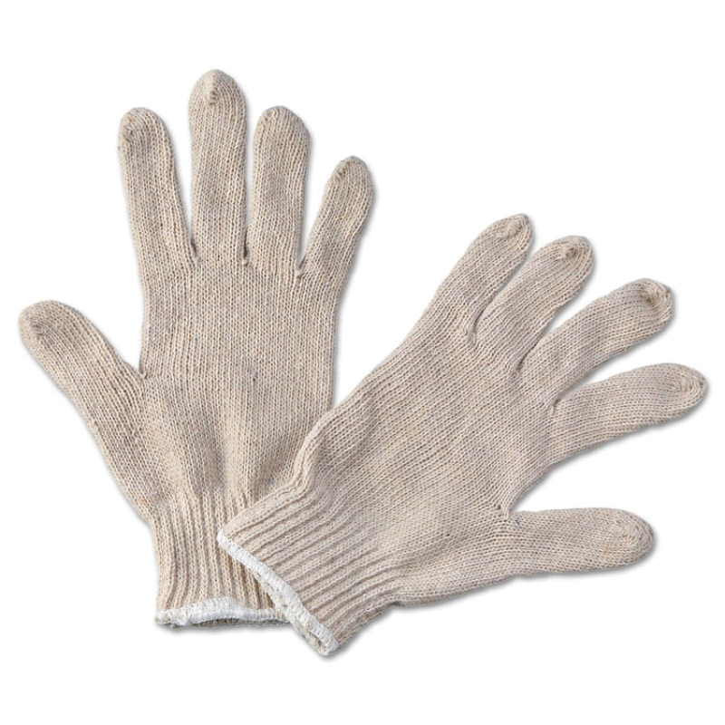 MENS STRING KNIT GLOVE 20DZ/CS BWK782 LRG NATURAL COLOR S/O