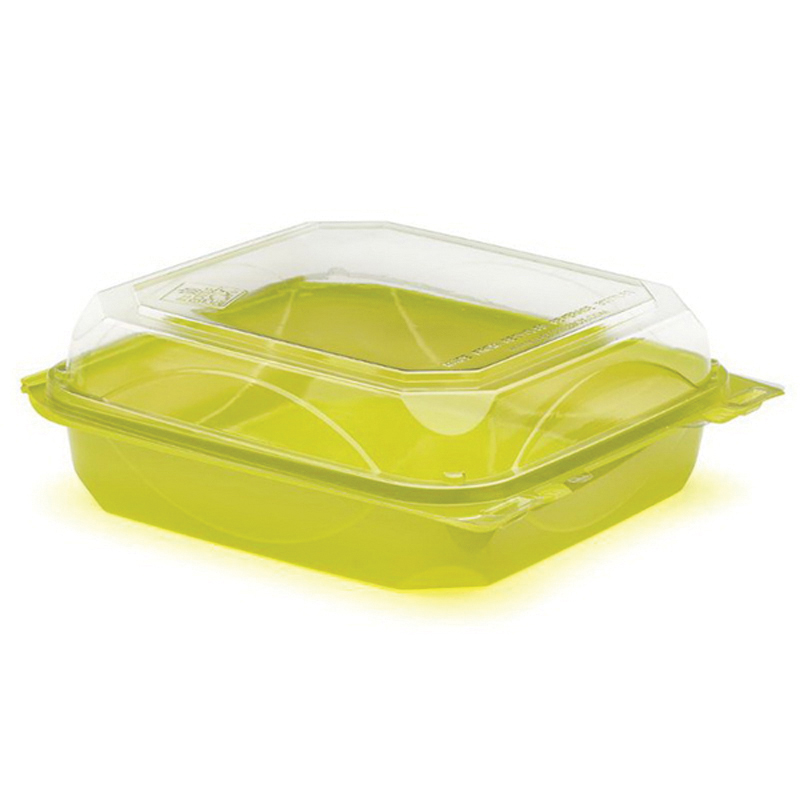 COX-88-BB-LG 8X8 HINGED CONTLIME GREEN  BOTTLEBOX   200/CS