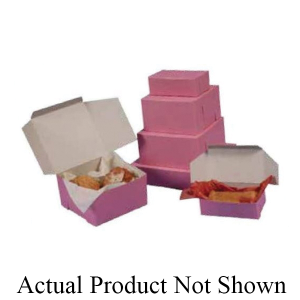 8X4X4 PINK BAKERY BOX 200/CS844B-195  2 CUP