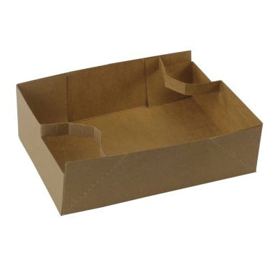 #1 CARRY OUT TRAY 4 CUP 250/CS9-3/8X6.75X2.5 STRAP TRAY