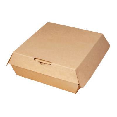 8" Kraft EcoCraft Eco-Flute Container 110/cs