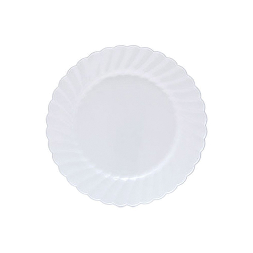 CW6180WH 6" WHITE PLATE 18180/CS