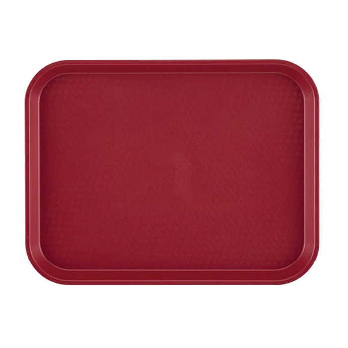 1014FF416 FAST FOOD TRAY 24/csCRANBERRY 10-7/16x13-9/16