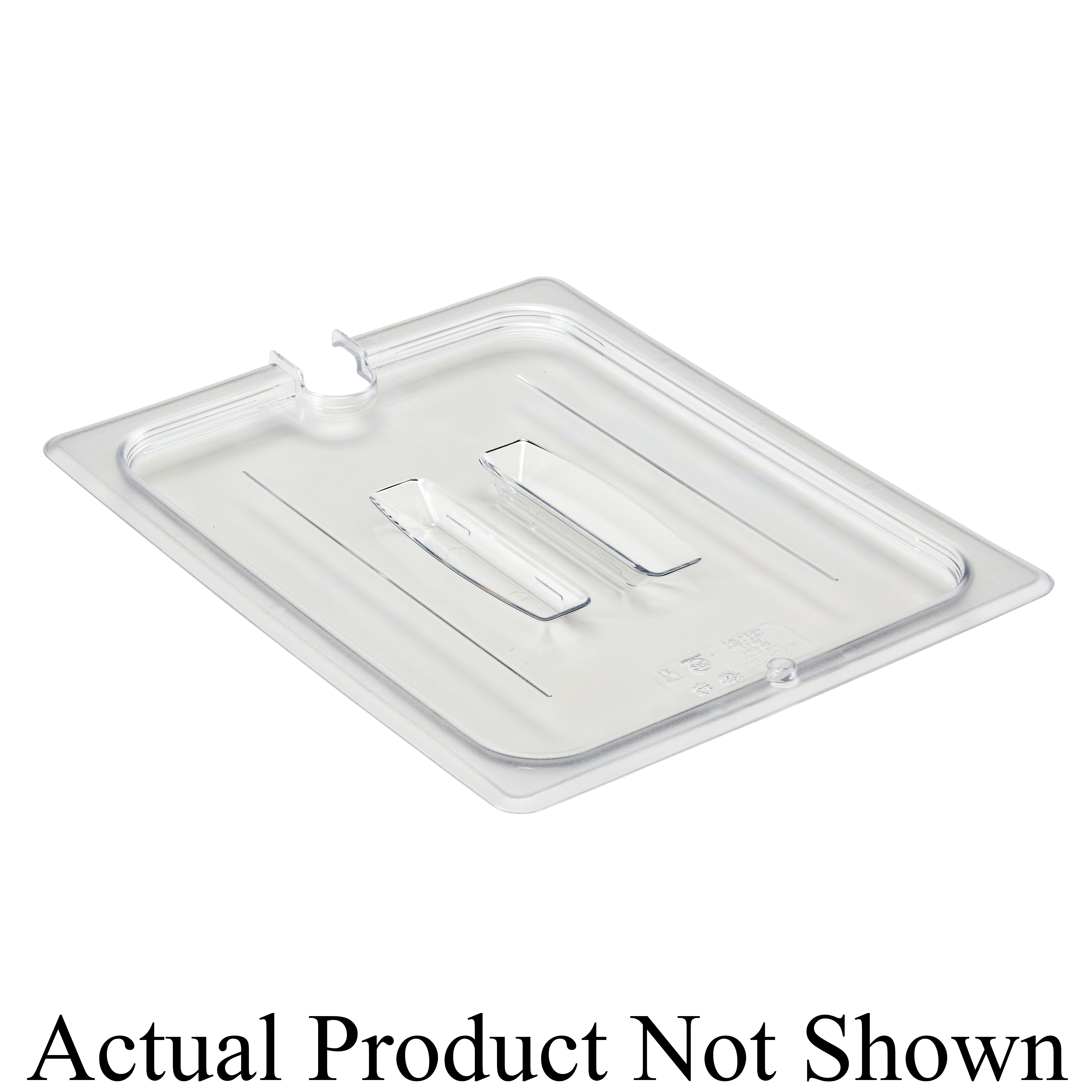10CWCH FULL FOOD PAN LID CLEARSTOCK  WITH Handle 6/CS