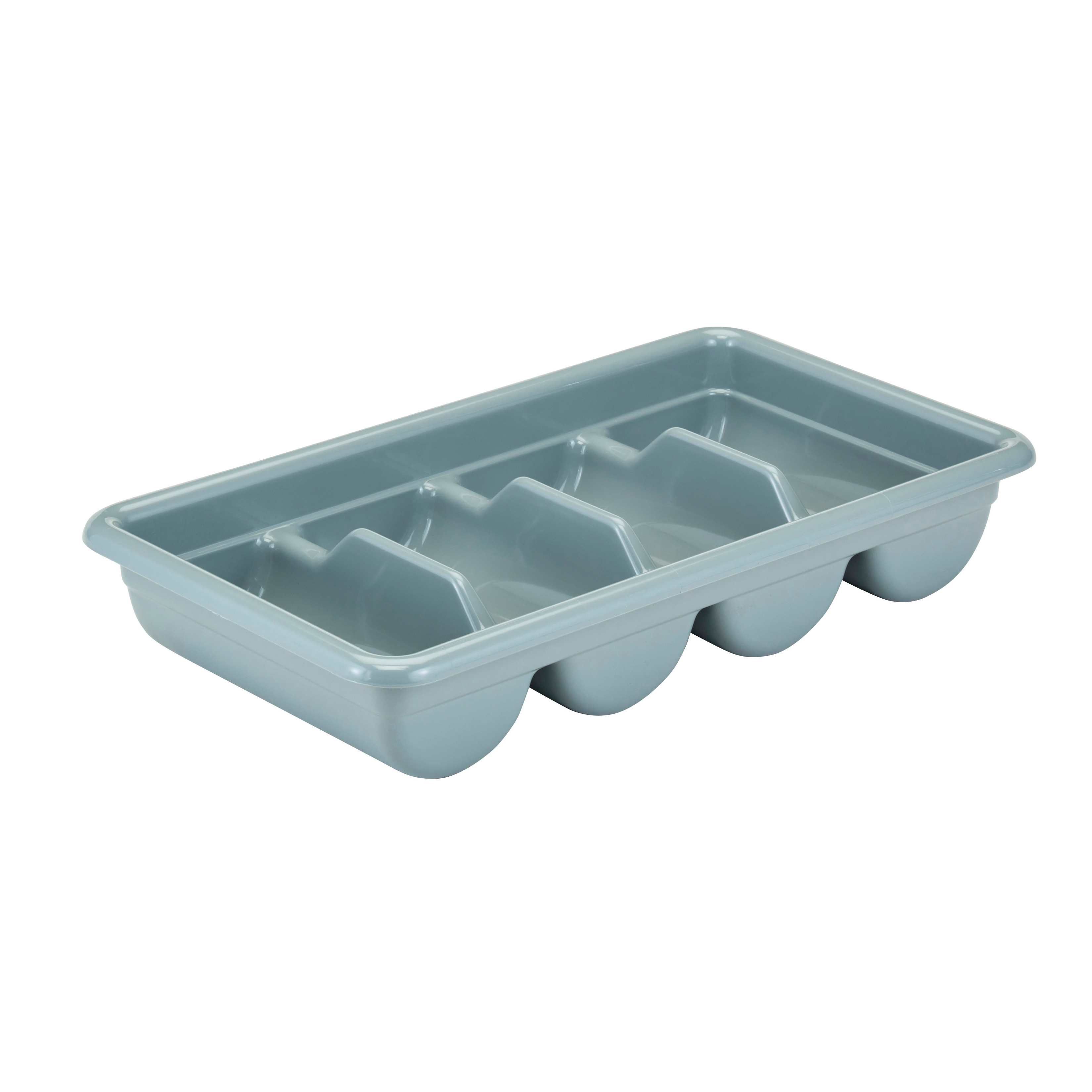 1120CBP180 CUTLERY BIN 4 COMP LIGHT GRAY - EA