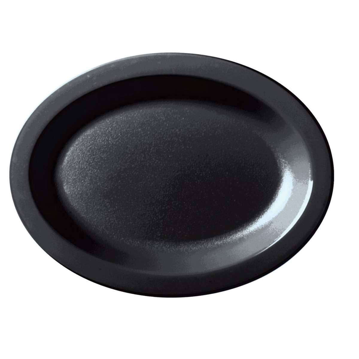 120CWP110 PLASTIC PLATTER 12X9 CAMWEAR BLACK - 24/CS - S/O